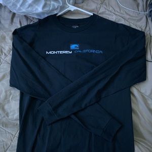 Black long sleeve tee shirt Monterey California
